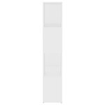 vidaXL Bibliothèque/Séparateur de pièce Blanc 60x24x124 5 cm Aggloméré