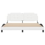 vidaXL Cadre de lit sans matelas blanc 180x200 cm similicuir
