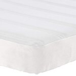 vidaXL Matelas de Lit avec matelas Crème 90 x 200 cm tissu