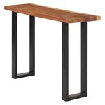 vidaXL Table console Bois d'arbre à pluie massif 110x35x75 cm