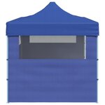 vidaXL Tente de réception pliable bleue 3 x 6 m