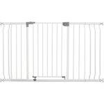 Barrière de sécurité 1 barrière + 2 extensions - 126-132 5 cm - Blanc