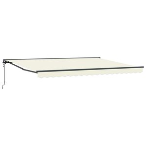 vidaXL Auvent rétractable électrique Crème et Anthracite 4 × 3 5 m