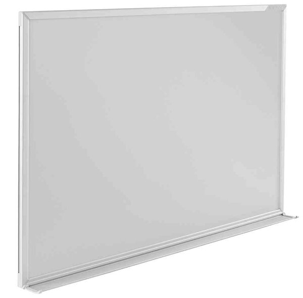 Tableau blanc CC émaillé 2000 x 1000 mm magnétique Cadre Alu et auget MAGNÉTOPLAN