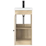 vidaXL Meuble de salle de bain avec évier Chêne Sonoma