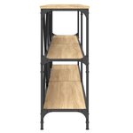 vidaXL Table console chêne sonoma 200x30x75cm bois d'ingénierie et fer