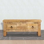vidaXL Table basse 90x45x35 cm Bois de manguier massif