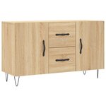 vidaXL Buffet chêne sonoma 100x36x60 cm bois d'ingénierie
