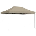 vidaXL Tente de fête Taupe 279 x 410 x 315 cm Tissu Oxford