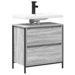 vidaXL Meuble de salle de bain avec lavabo et tiroirs 60x34 5x60 cm