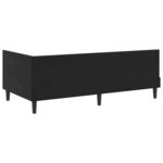 vidaXL Cadre de lit d'angle Autre avec tête de lit Noir 90 x 200 cm