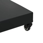 vidaXL Socles de parasol d'extérieur Noir 45 x 45 x 32 cm Acier  béton