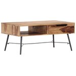 vidaXL Table basse 88x55x40 cm Bois massif