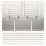 vidaXL Boîte de jardin blanc 101x50 5x46 5 cm bois massif de pin