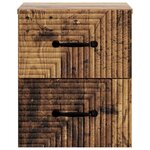 vidaXL Cabinet de chevet mural Bois ancien 34 5 x 33 x 40 cm