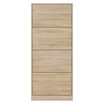 vidaXL Armoire à chaussures Chêne sonoma 63x24x147cm Bois d'ingénierie