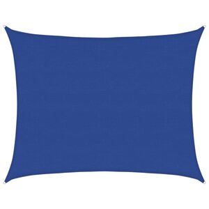 vidaXL Voile d'ombrage 160 g/m² rectangulaire bleu 6x8 m PEHD
