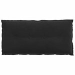 vidaXL Coussin de Dos Noir 100 x 50 cm Tissu en velours côtelé