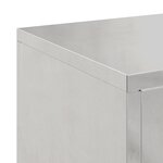vidaXL Supports de plantes extérieurs Pilier 2 Pièces 24x24x35 cm Acier inoxydable