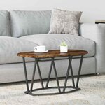 vidaXL Table Basse Chêne fumé 80 x 40 x 40.5 cm
