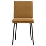 vidaXL Chaises à manger lot de 2 Marron Velours