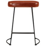vidaXL Tabourets de bar lot de 2 marron foncé 40x29 5x53 cm