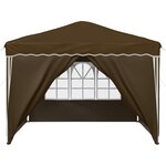 vidaXL Tente de fête pop-up 288 x 288 x 245 cm Taupe Tissu Oxford