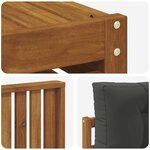 vidaXL Ensembles de canapés avec coussin 11 Pièces Naturel et Anthracite