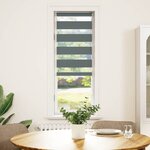 vidaXL Store zèbre gris foncé largeur du tissu 45 9 cm polyester