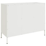 vidaXL Buffet blanc 100 5x39x79 cm acier