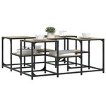 vidaXL Table basse chêne sonoma 91x91x40 cm bois d'ingénierie