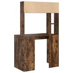 vidaXL Bureau Chêne fumé 91 x 50 x 149 cm Bois d'ingénierie