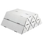 Tube carton triangulaire blanc raja 80x950 mm (lot de 25)