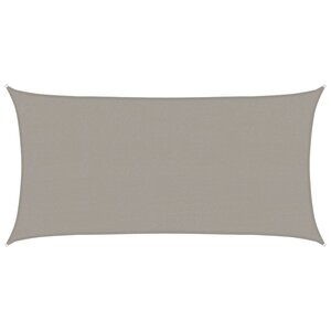 vidaXL Voile d'ombrage 160 g/m² rectangulaire gris clair 2x4 m PEHD