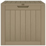 vidaXL Boîte de stockage de jardin gris 55 5x43x53 cm polypropylène