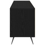 vidaXL Meuble TV Noir 150x30x44 5 cm en bois d'ingénierie