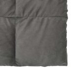 vidaXL Duvet d'été simple Matelassé Gris clair 155 x 200 cm Microfibre