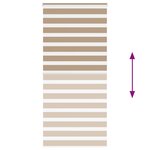 vidaXL Store zèbre marron sable largeur du tissu 105 9 cm polyester