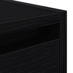 vidaXL Tables de chevet murales 2 Pièces chêne noir 38x34x40 cm