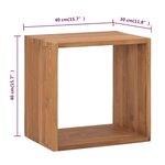 vidaXL Table de chevet 40x30x40 cm Bois de teck solide