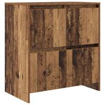 vidaXL Buffets 2 Pièces Bois ancien 70 x 41 x 75 cm Bois d'ingénierie