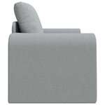 vidaXL Canapé-lit pliant Gris clair 98 x 71 x 83 cm tissu