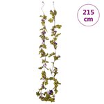 vidaXL Guirlandes de fleurs 6 Pièces violet clair 215 cm