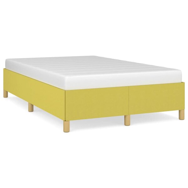 vidaXL Cadre de lit Vert 120 x 200 cm Tissu