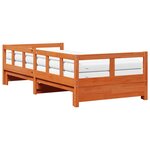 vidaXL Lit de jour et lit gigogne et matelas 80x200 cm bois pin massif