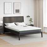 vidaXL Matelas Blanc et Gris 140 x 200 cm Ressort ensaché
