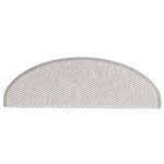 vidaXL Tapis d'escalier autocollants 30 Pièces 65x21x4 cm platine
