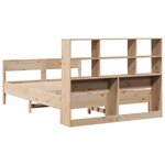 vidaXL Lit bibliothèque sans matelas 150x200 cm bois massif de pin