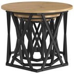 vidaXL Table d'appoint empilable 3 Pièces Chêne artisanal