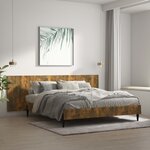 vidaXL Tête de lit murale Chêne fumé 240x1 5x80 cm Bois d'ingénierie